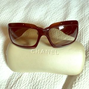 Chanel Mother of Pearl Logo Sunglasses